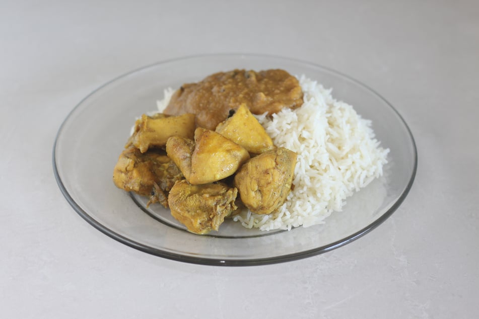 Jamaican Curry Chicken and Dhal